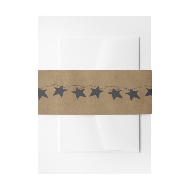 Bandeau De Faire-part Rusty Stars Bandes Belly (Devant example)