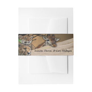 Bandeau De Faire-part Safari faune Belly Band
