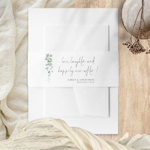 Bandeau De Faire-part Sage Eucalyptus Love Noms de rire Mariage