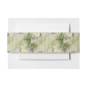 Bandeau De Faire-part Sage Fleur sauvage rustique Lavande & Sage