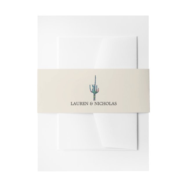 Bandeau De Faire-part Saguaro Cactus (Devant example)