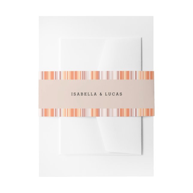 Bandeau De Faire-part Saison automne de série Bandes verticales (Devant example)