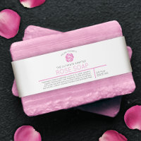 savon rose ou autre produit de beauté rose étiquet