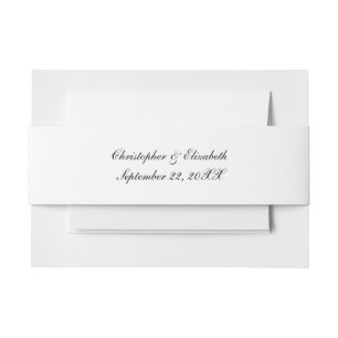 Bandeau De Faire-part Script classique traditionnel Mariage formel