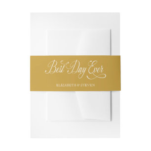 Bandeau De Faire-part Script de calligraphie minimale "Meilleur Jour Jam
