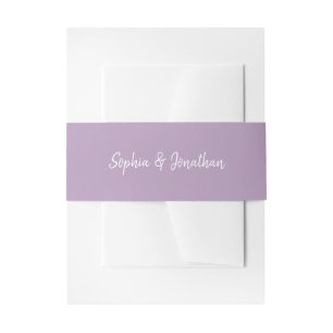Bandeau De Faire-part Script minimaliste moderne   Mariage Lavender