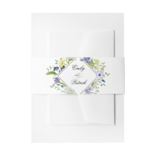 Bandeau De Faire-part Secret Garden Rustique Mariage Fleur sauvage