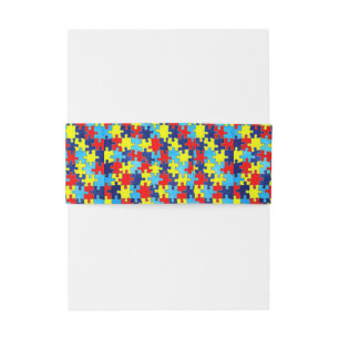 Bandeau De Faire-part Sensibilisation sur l'autisme-Puzzle par Shirley T