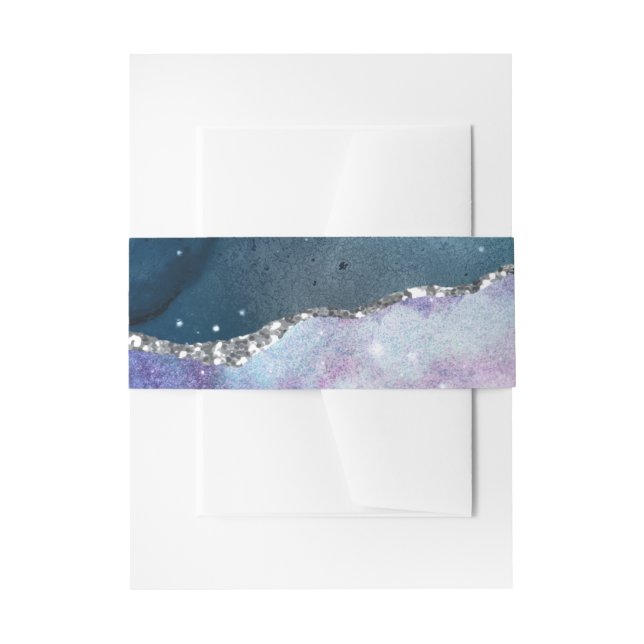 Bandeau De Faire-part Série Galaxy Agate Design 17  (Devant example)