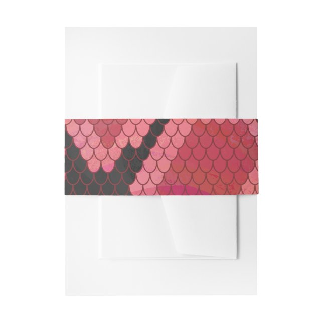 Bandeau De Faire-part Serpent noir et rouge (Devant example)
