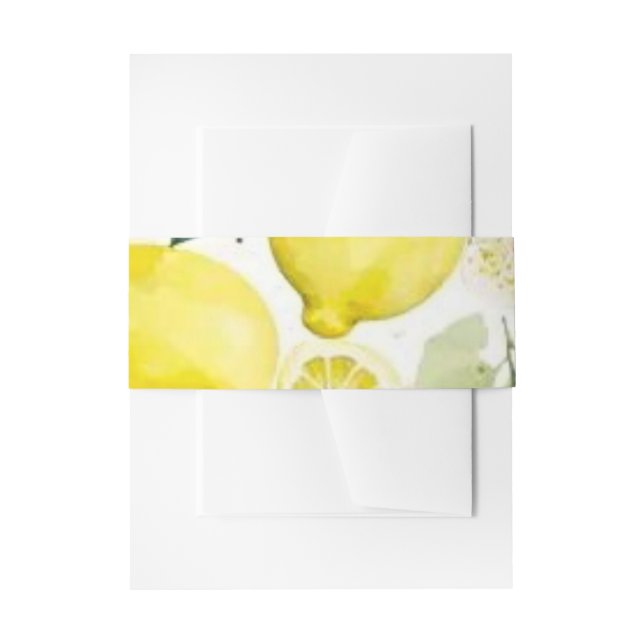 Bandeau De Faire-part Serviette de verdure aux agrumes (Devant example)