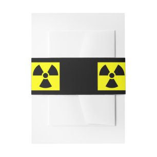 Bandeau De Faire-part Signal de rayonnement Invitation Bandes de ventre