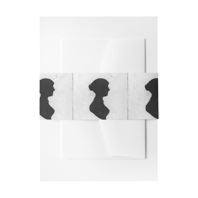 Bandeau De Faire-part silhouette de Jane Austen  (Devant example)