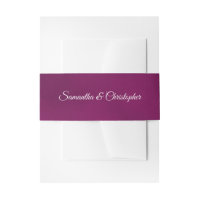 Simple élégante Magenta ou Mariage couleur Berry