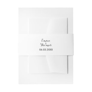 Bandeau De Faire-part Simple et élégant Groupe de ventre Mariage moder
