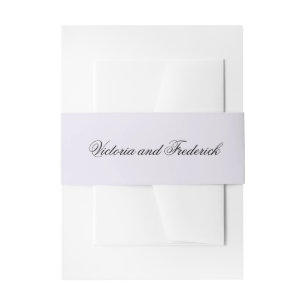 Bandeau De Faire-part Simple Lavande Violet Pastel Élégant Mariage