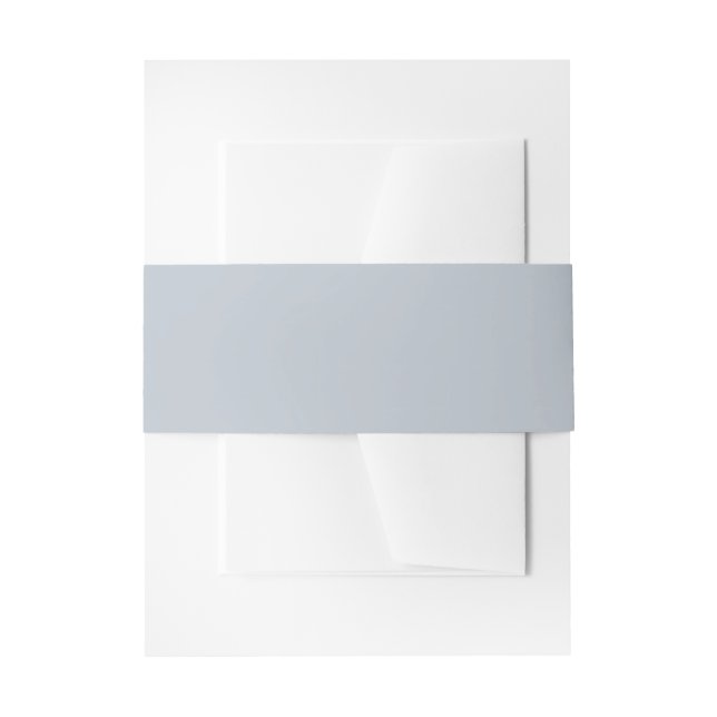 Bandeau De Faire-part Simple Mariage Bleu Uni Douceur (Devant example)