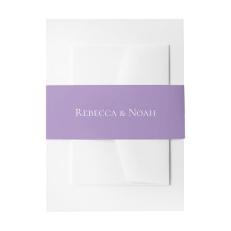 Bandeau De Faire-part Simple minimaliste Élégant Lavande Mariage texte