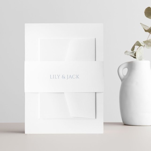 Bandeau De Faire-part Simple propre chic blanc Mariage Hydrangea (Créateur téléchargé)