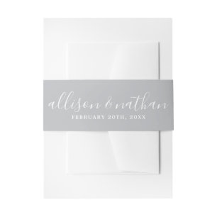 Bandeau De Faire-part Simplicité réelle 1 Mariage de la mariée et de la