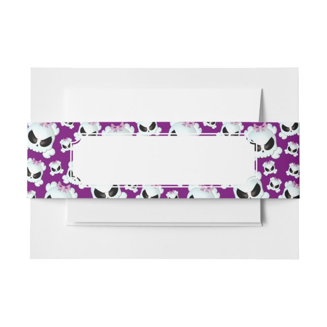 Bandeau De Faire-part Skullz Girly (Devant Example)