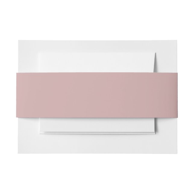 Bandeau De Faire-part solide rose muet (Devant Example)