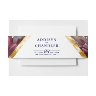 Bandeau De Faire-part Sophistication stupéfiante Mariage de pivoine à bi