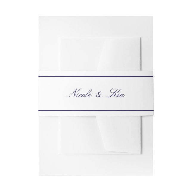 Bandeau De Faire-part Sophistiqué et Classique (Devant example)