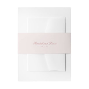 Bandeau De Faire-part Sophistiqué Mariage simple rose doux