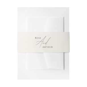 Bandeau De Faire-part Sticker Mariage de script minimaliste