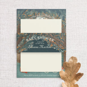 Bandeau De Faire-part Storybook Woodland Friends Baby shower