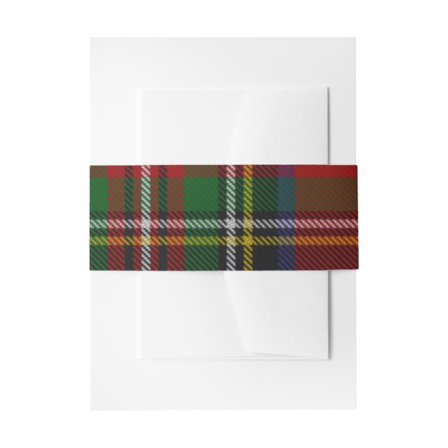 Bandeau De Faire-part Stuart Plaid Tartan Christmas (Devant example)