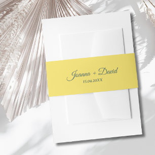 Bandeau De Faire-part Style Minimaliste Police de Calligraphie Mariage