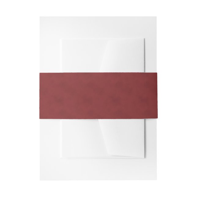 Bandeau De Faire-part Subtile Texture Terme Rouge Invitation Bande Belly (Devant example)
