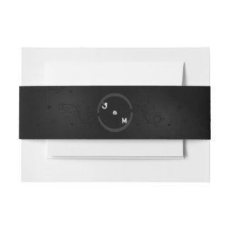 Bandeau De Faire-part Suite Mariage Black Western Goth