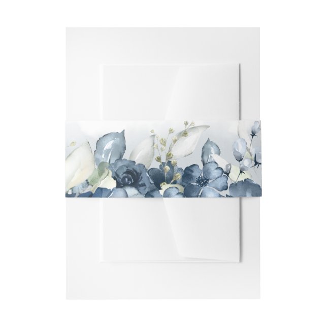 Bandeau De Faire-part Suite Rose en cascade (Devant example)