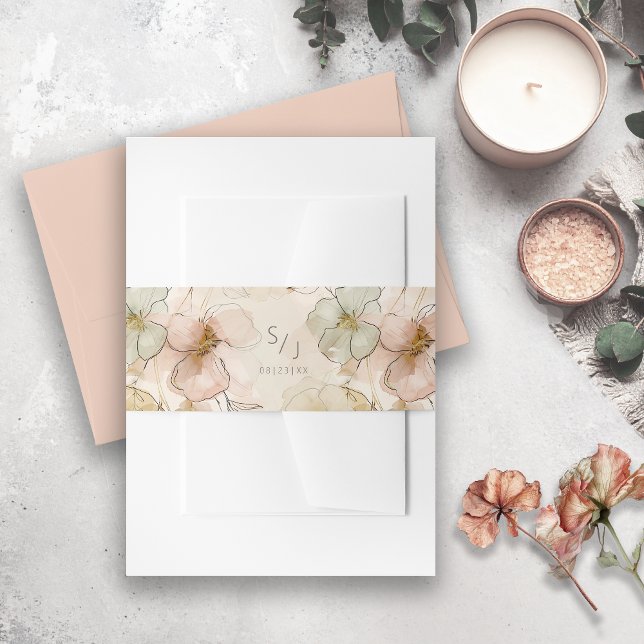 Bandeau De Faire-part Sun-Washed Garden Wedding ID1283 (Créateur téléchargé)