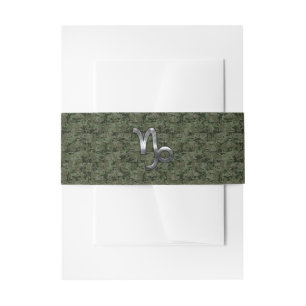 Bandeau De Faire-part SYMBOLE Zodiaque Capricorne Camouflage numérique v