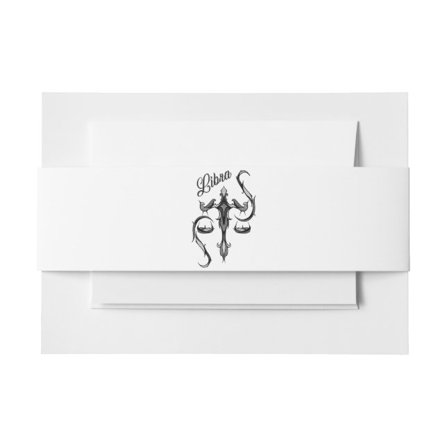 Bandeau De Faire-part SYMBOLE Zodiaque Libra (Devant Example)