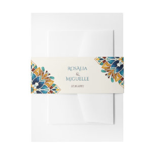 Bandeau De Faire-part Talavera azulejo tuile vintage mariage mexicain