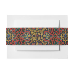 Bandeau De Faire-part Tapis persan rouge bleu classique