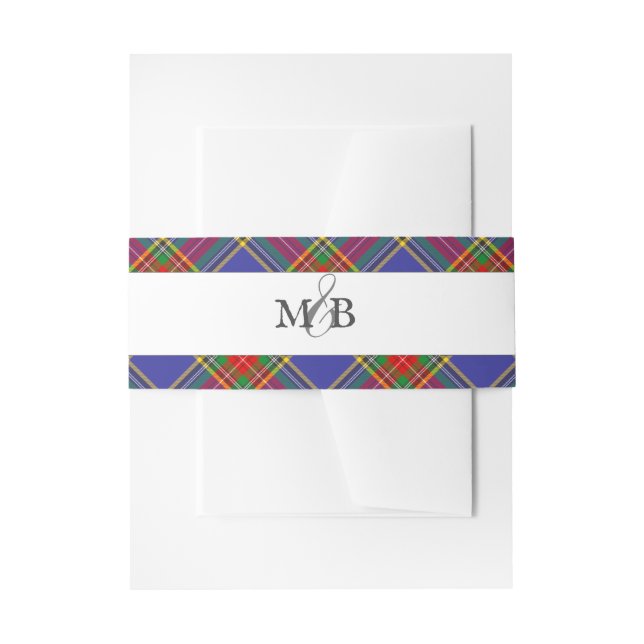 Bandeau De Faire-part Tartan du clan MacBeth Plaid Écossais (Devant example)