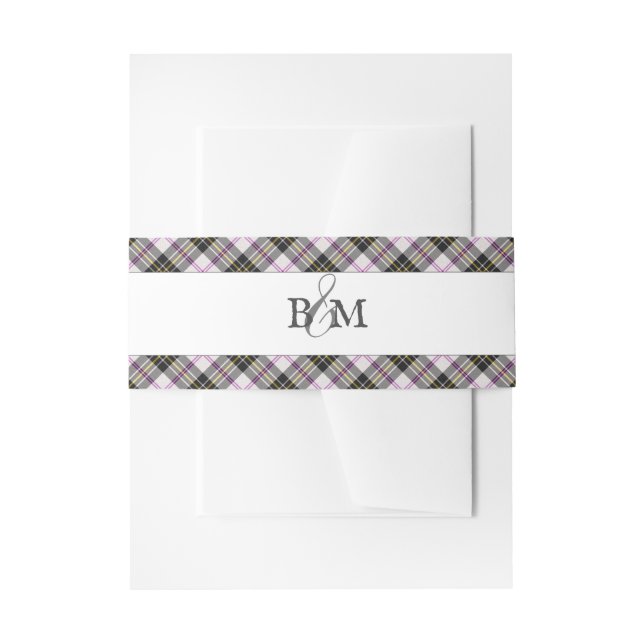 Bandeau De Faire-part Tartan du clan Macpherson Plaid Écossais (Devant example)