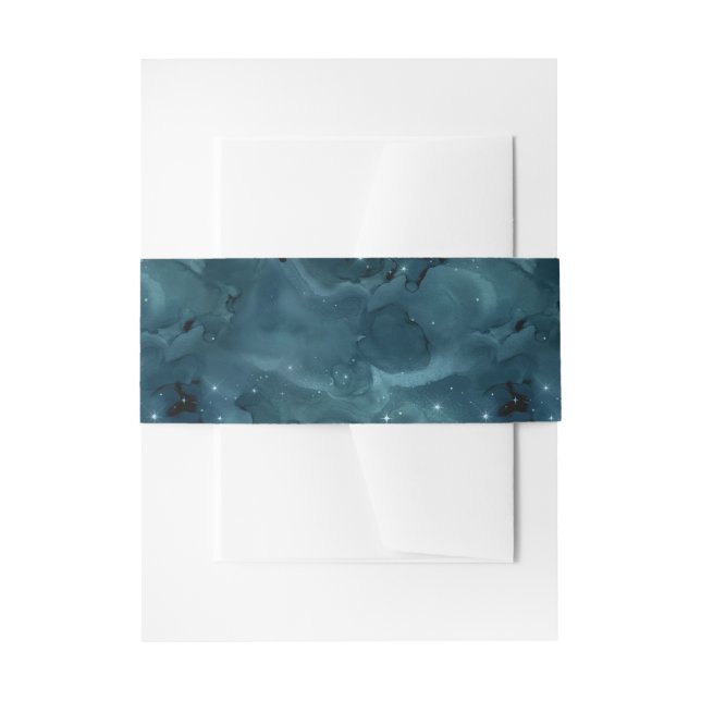 Bandeau De Faire-part Teal Galaxy Series Design 5 (Devant example)