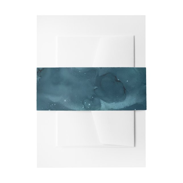 Bandeau De Faire-part Teal Galaxy Series Design 5 (Devant example)
