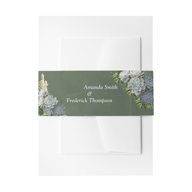 Bandeau De Faire-part Teintes de blues pâles Bande d'enveloppes (Devant example)