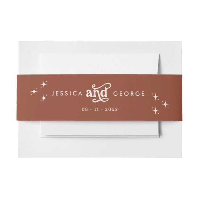 Bandeau De Faire-part Terracotta Boho (Devant Example)