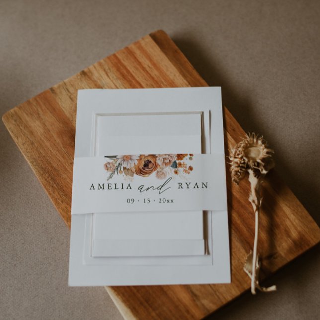 Bandeau De Faire-part Terracotta Sage Boho Floral (Créateur téléchargé)