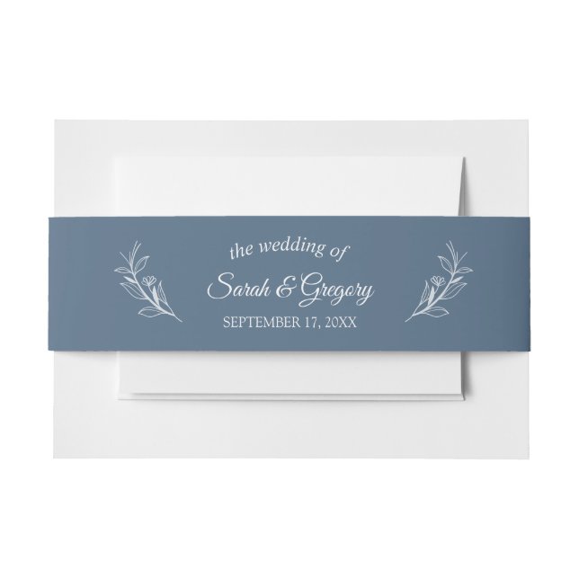 Bandeau De Faire-part Terracotta Simple Boho Mariage Floral (Devant Example)
