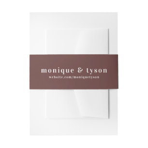 Bandeau De Faire-part Terre Cuite Épicée Moderne   Mariage Assorti